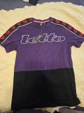 Lotto Purple/Black/Red Logo T shirt